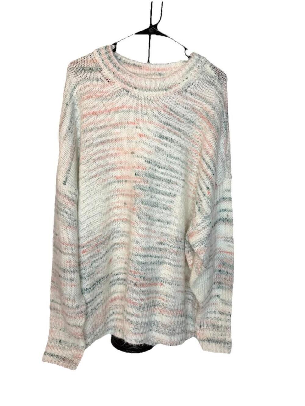 Torrid Cloud Dancer Drop Shoulder Pullover Sweater 3X Cozy Snow Cabincore Ski